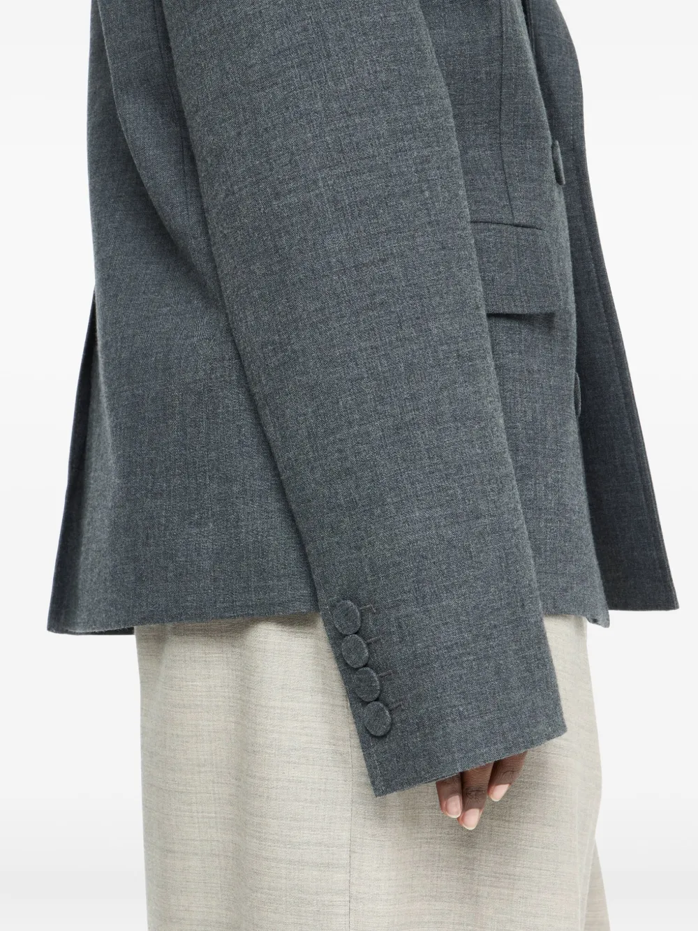 JW Anderson double-breasted wool blazer Grijs