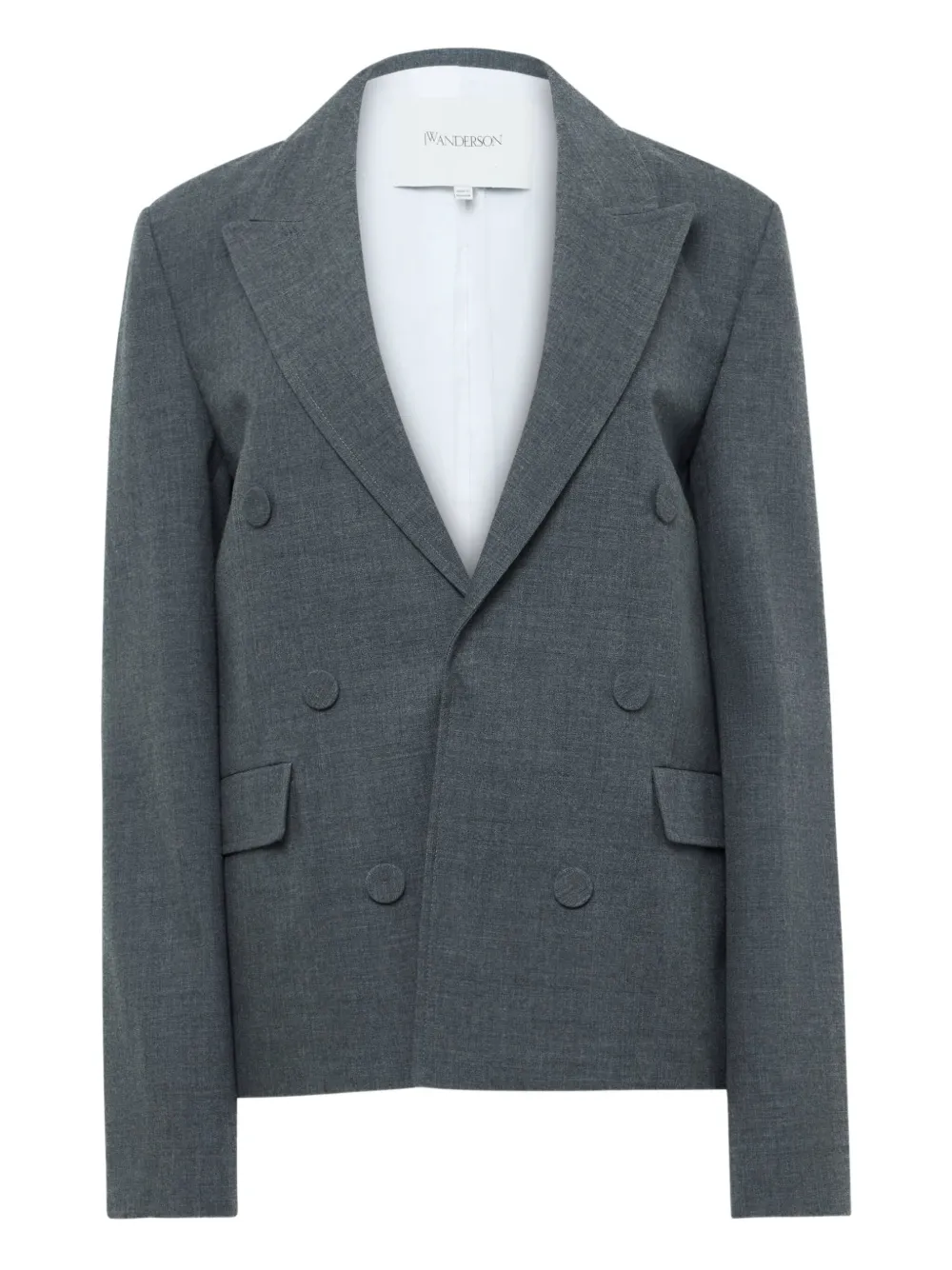 JW Anderson double-breasted wool blazer | Grey | Image 1
