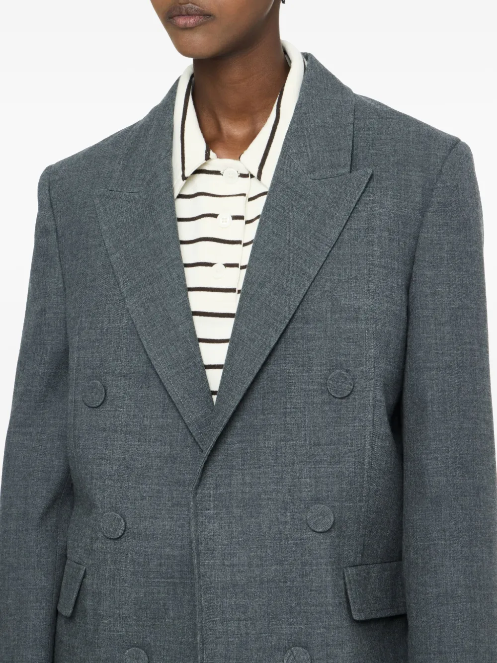 JW Anderson double-breasted wool blazer Grijs