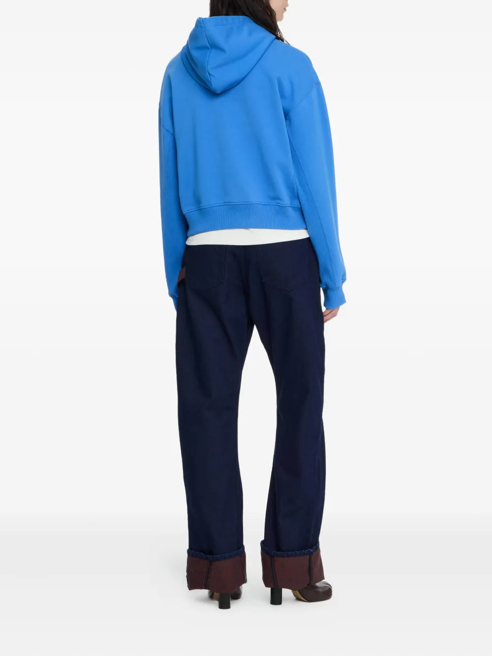 JW Anderson Hoodie met geborduurd logo Blauw
