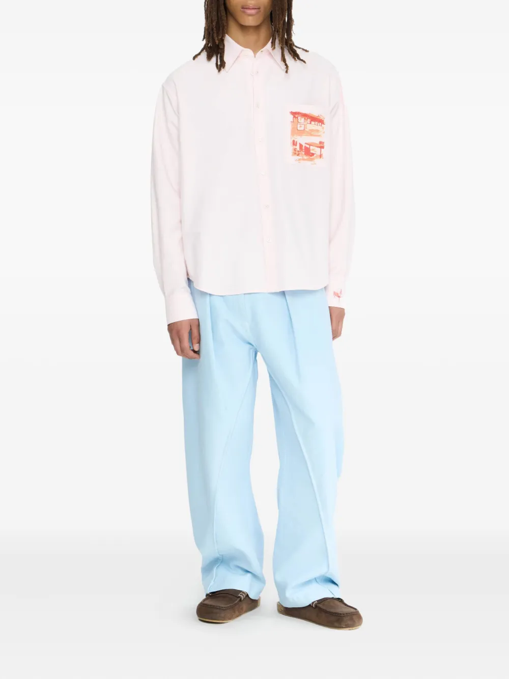 JW Anderson pocket-print cotton shirt | Image 2