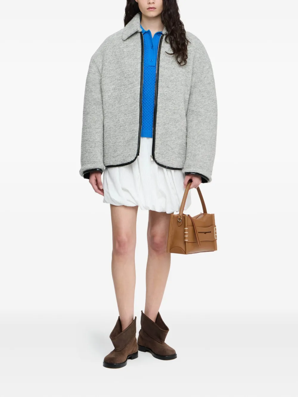 JW Anderson Katoenen jack met kraag Grijs
