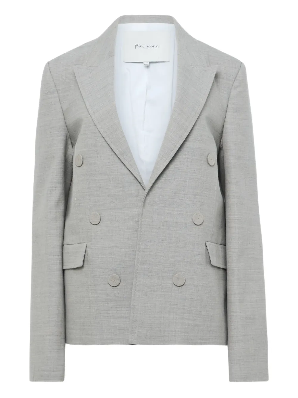 JW Anderson Wollen blazer met dubbele rij knopen Grijs