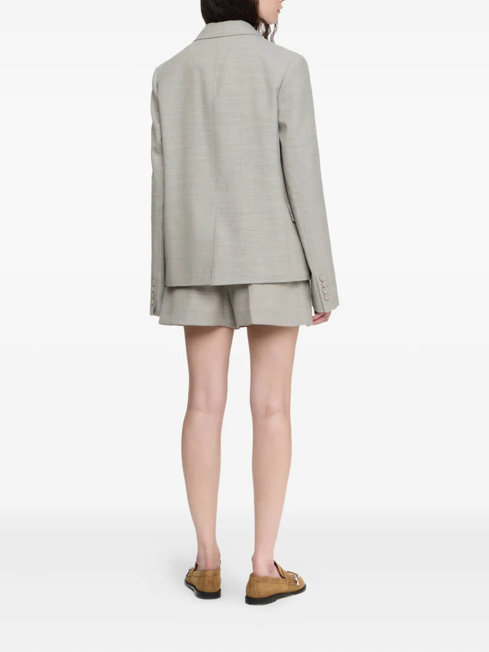 JW Anderson Wollen blazer met dubbele rij knopen Grijs