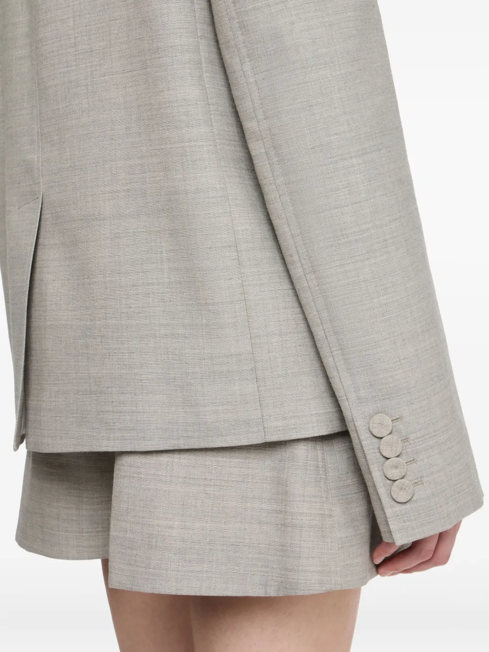 JW Anderson Wollen blazer met dubbele rij knopen Grijs