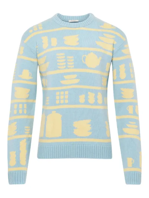 JW Anderson crockery-jacquard jumper