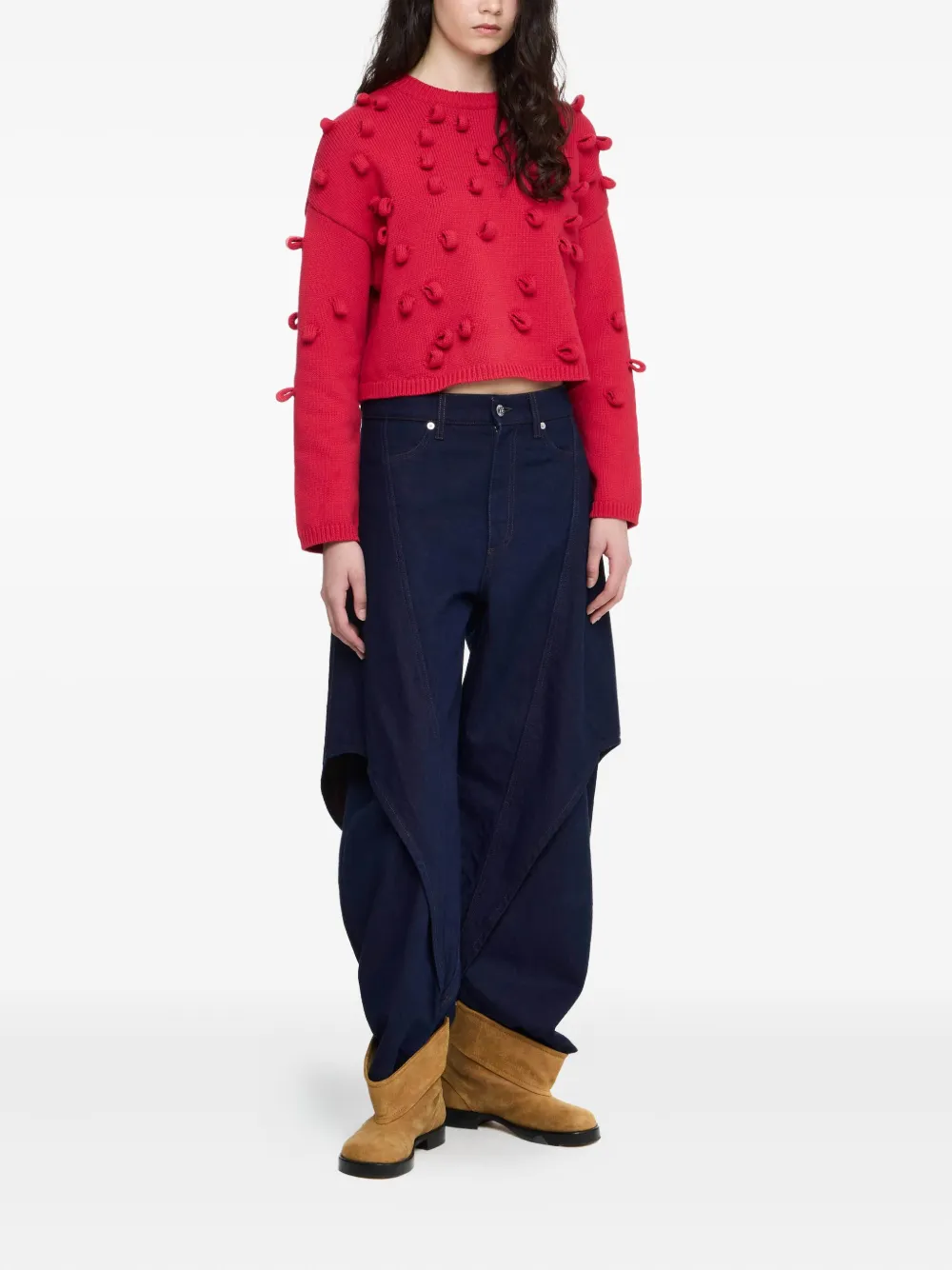 JW Anderson Cropped trui Rood