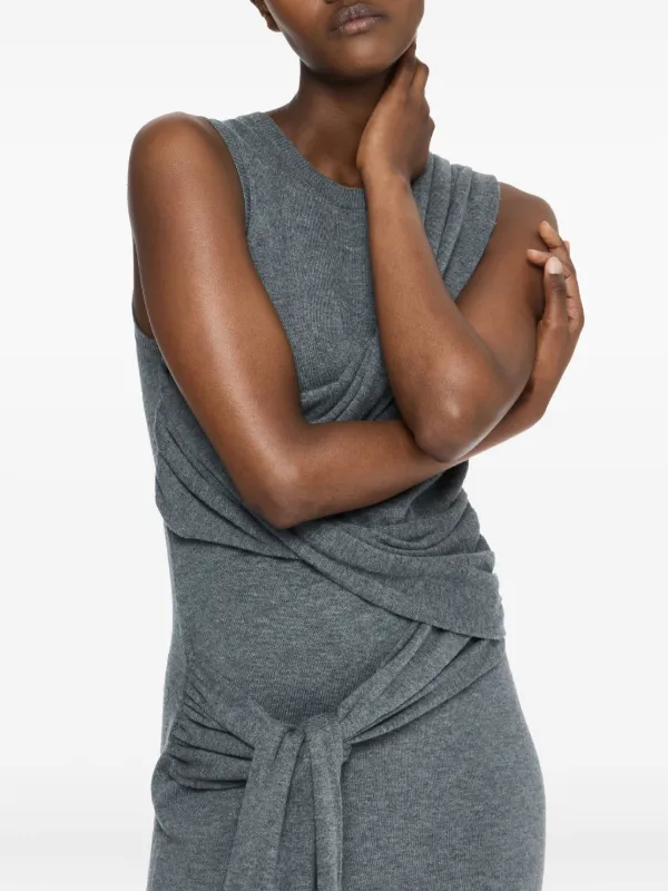 grey tie waist dress Grey Washed Button Down Tie Waist Dress – SSYS