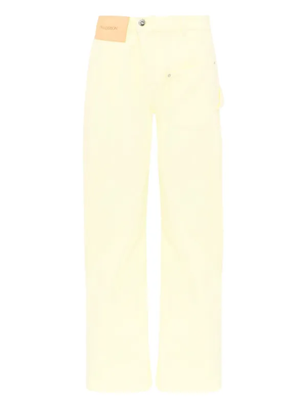 JW Anderson Twisted Workwear Trousers in Yellow