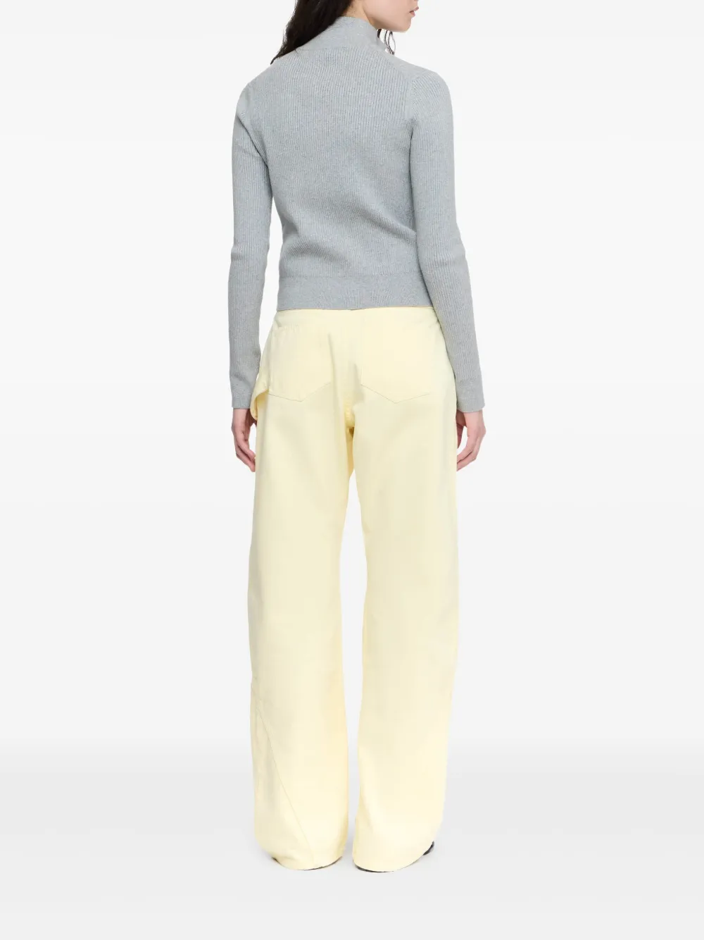 Jw Anderson Twisted Workwear Trousers In Yellow