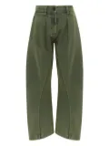 JW Anderson twisted-seam trousers - Green