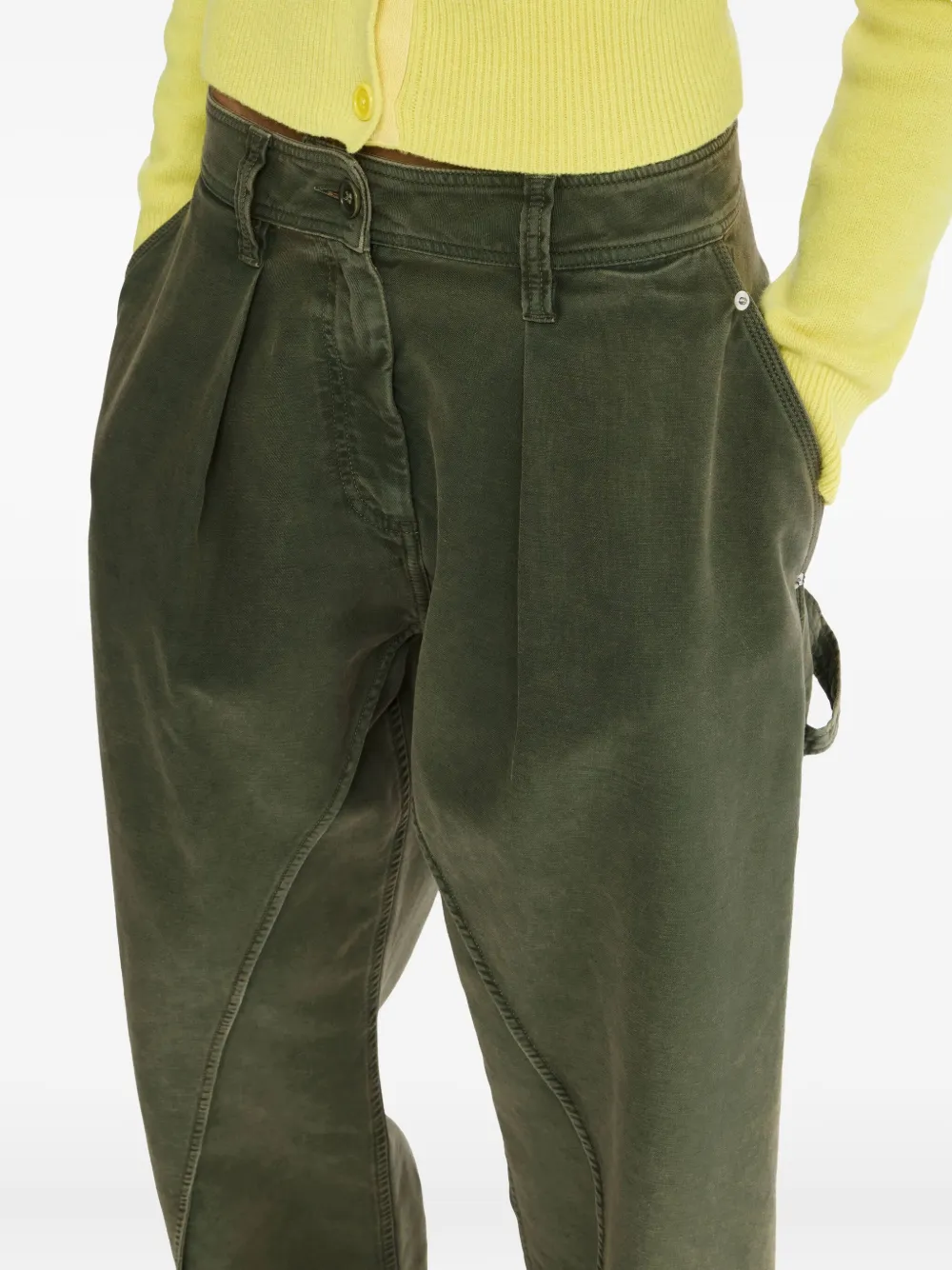 JW Anderson Broek met gedraaide afwerking Groen