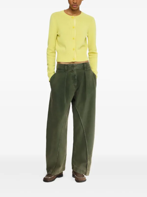 JW Anderson twisted-seam Trousers | Green | FARFETCH