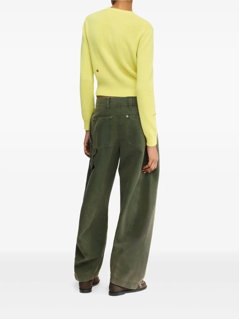 JW Anderson Broek met gedraaide afwerking Groen