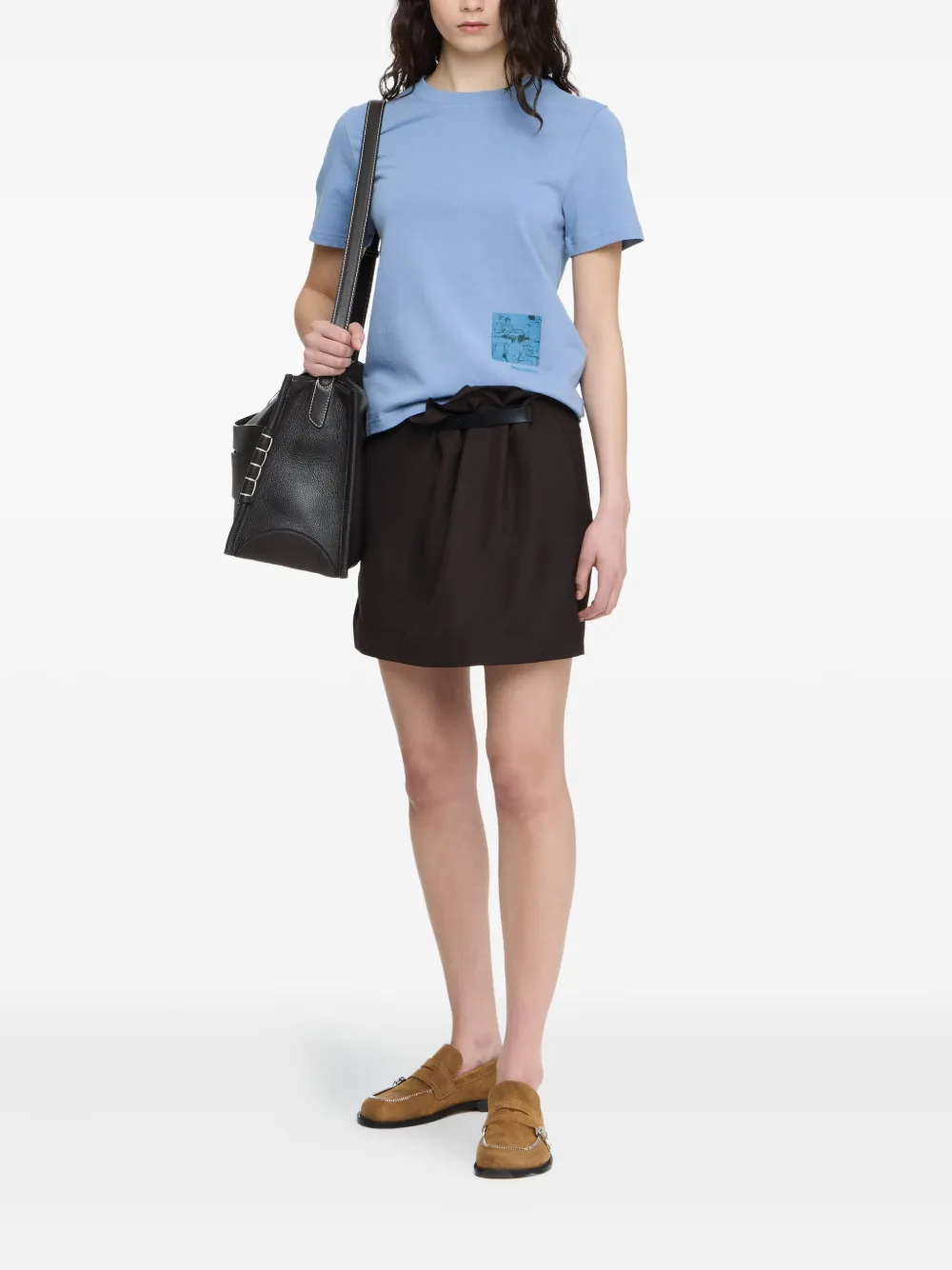 JW Anderson T-shirt met grafische print Blauw