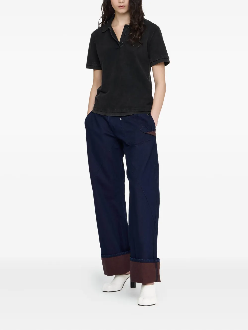JW Anderson Katoenen poloshirt Grijs