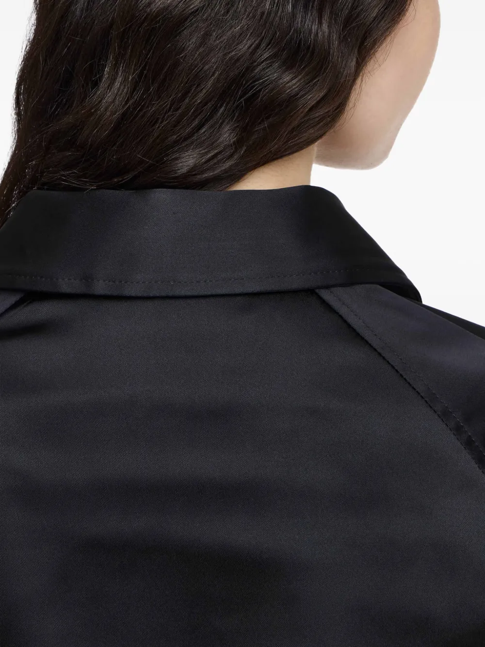 JW Anderson satin wrap skirt Zwart
