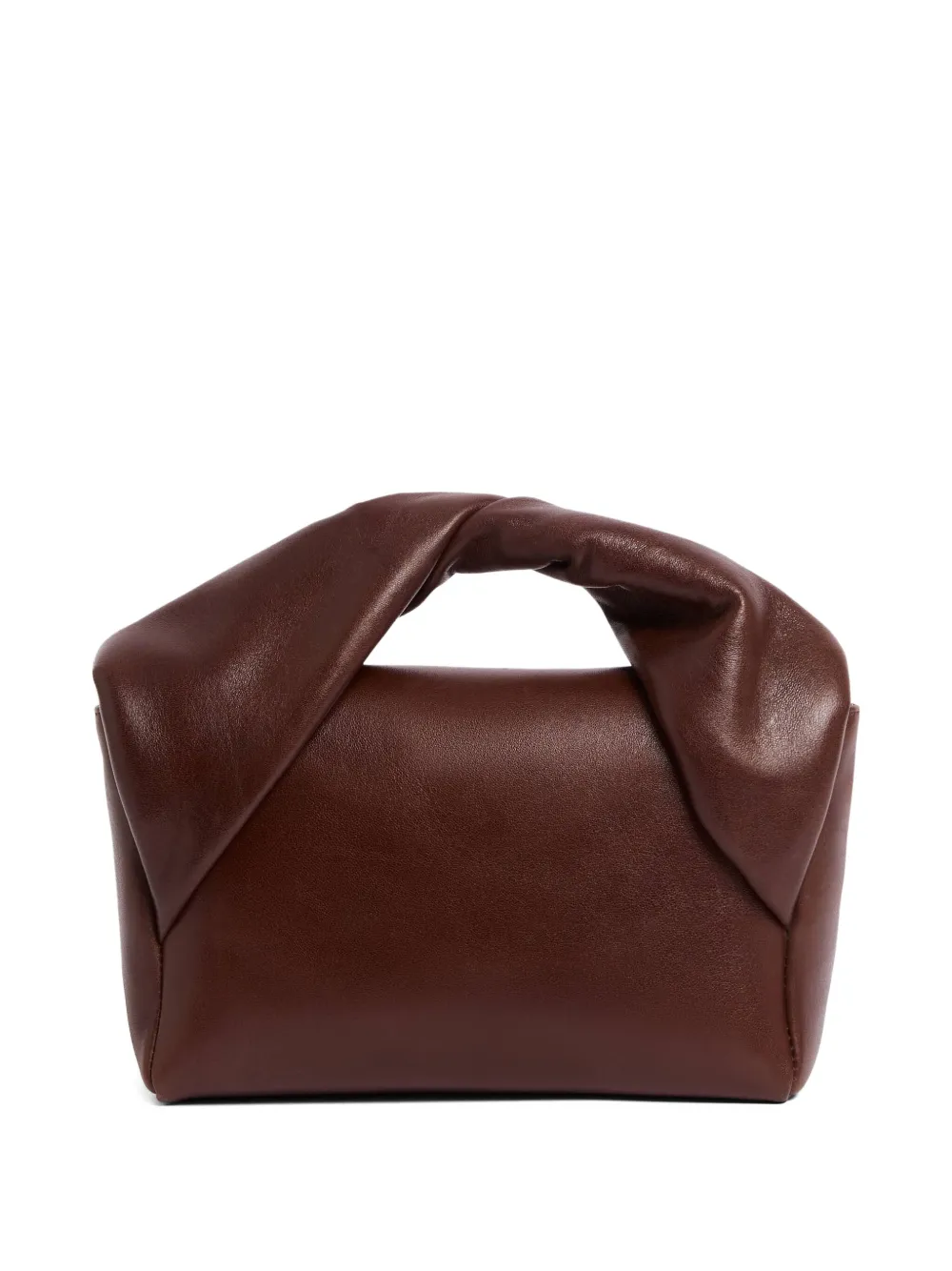 Jw Anderson Twisted-handle Leather Tote Bag In Brown
