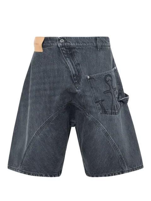 JW Anderson twisted anchor-pocket denim shorts