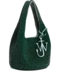 JW Anderson beaded anchor shoulder bag - Green
