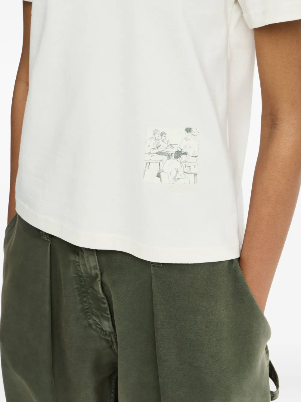JW Anderson T-shirt met grafische print Wit