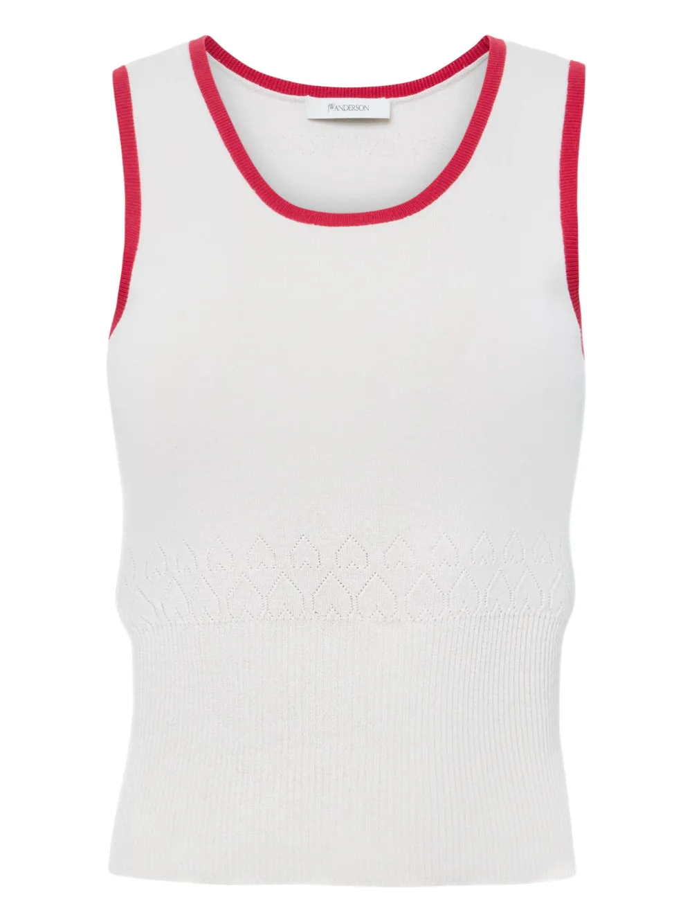 JW Anderson Tanktop met contrasterende afwerking Wit