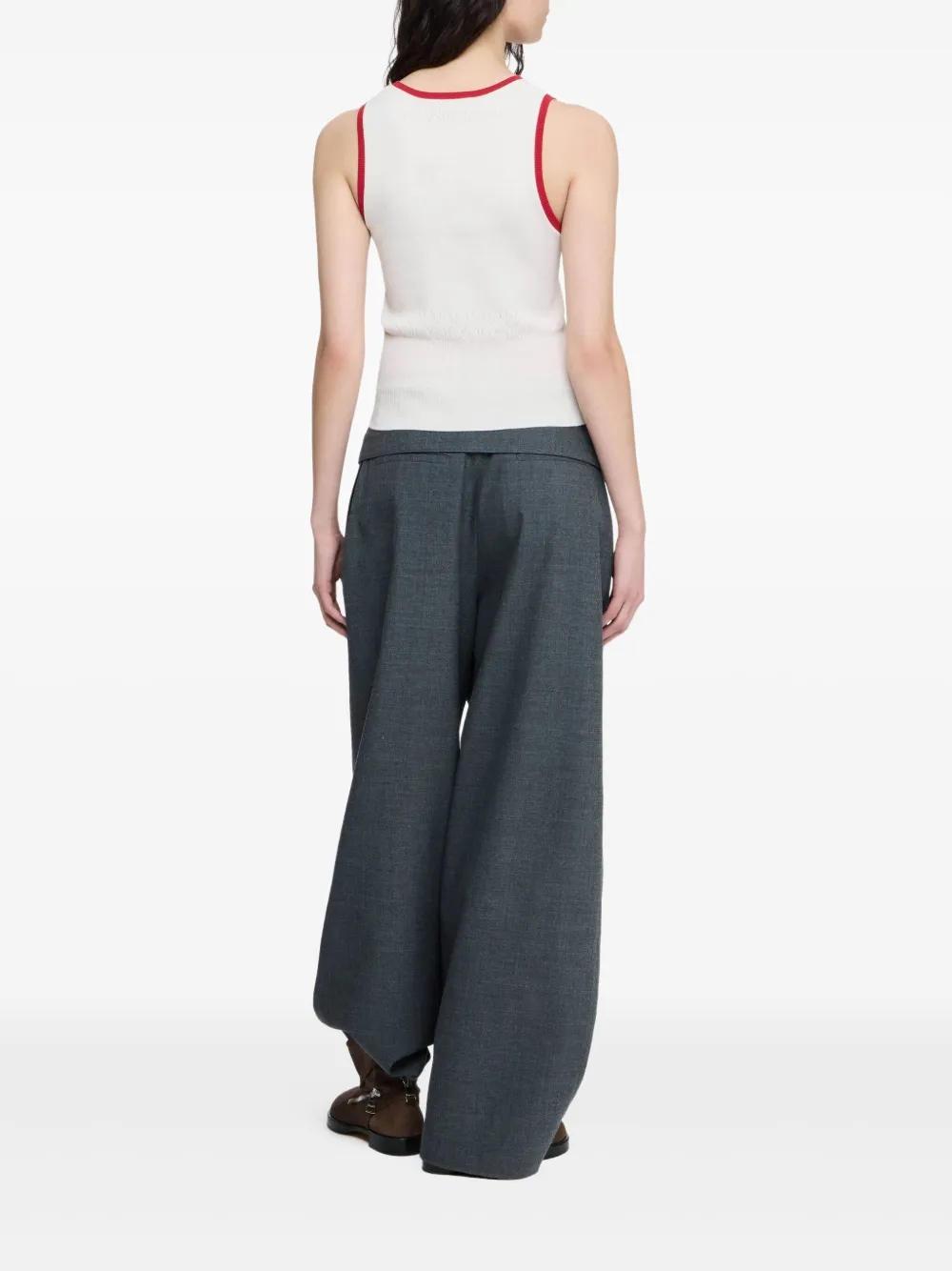JW Anderson Tanktop met contrasterende afwerking Wit