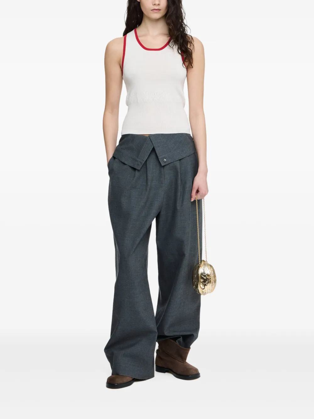 JW Anderson Tanktop met contrasterende afwerking Wit