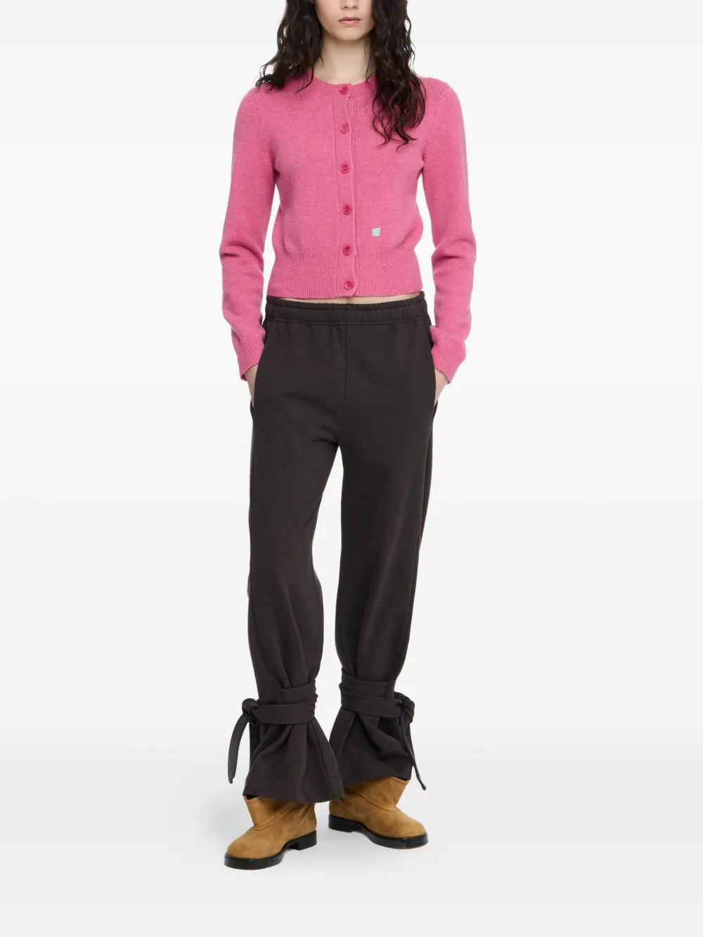 JW Anderson Broek met gestrikte manchetten Bruin