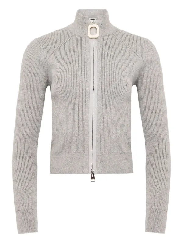 JW Anderson Zip-up Cardigan in Grey