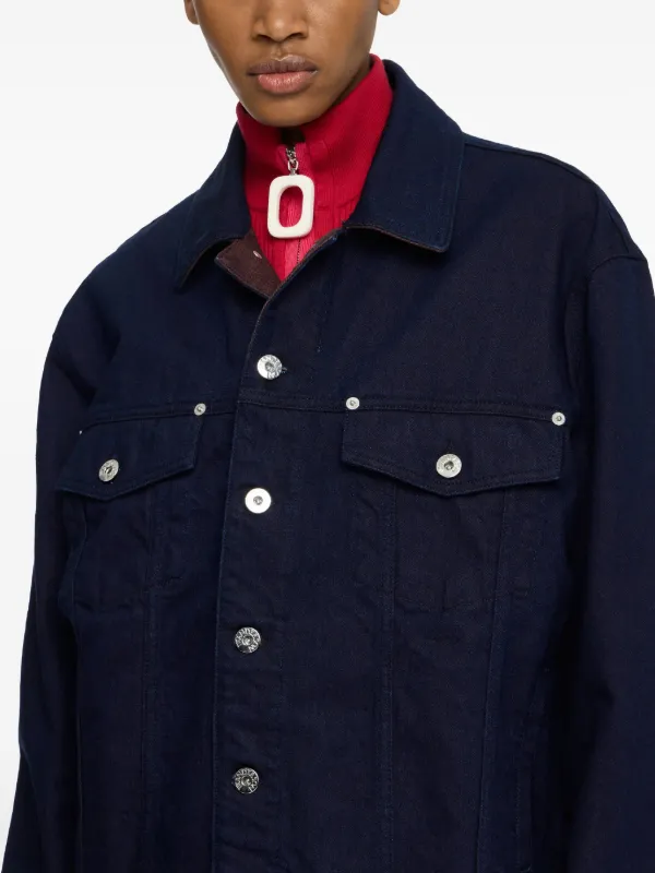 JW Anderson コントラストカフス デニムジャケット | ブルー | FARFETCH JP