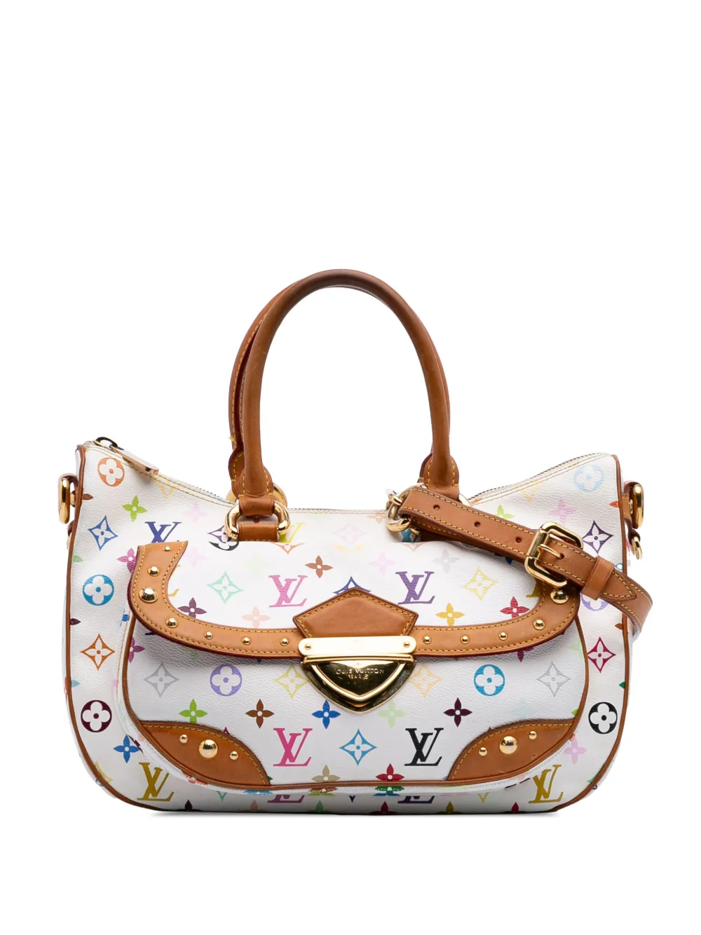 Pre-owned Louis Vuitton 2007 Monogram Multicolore Rita Satchel