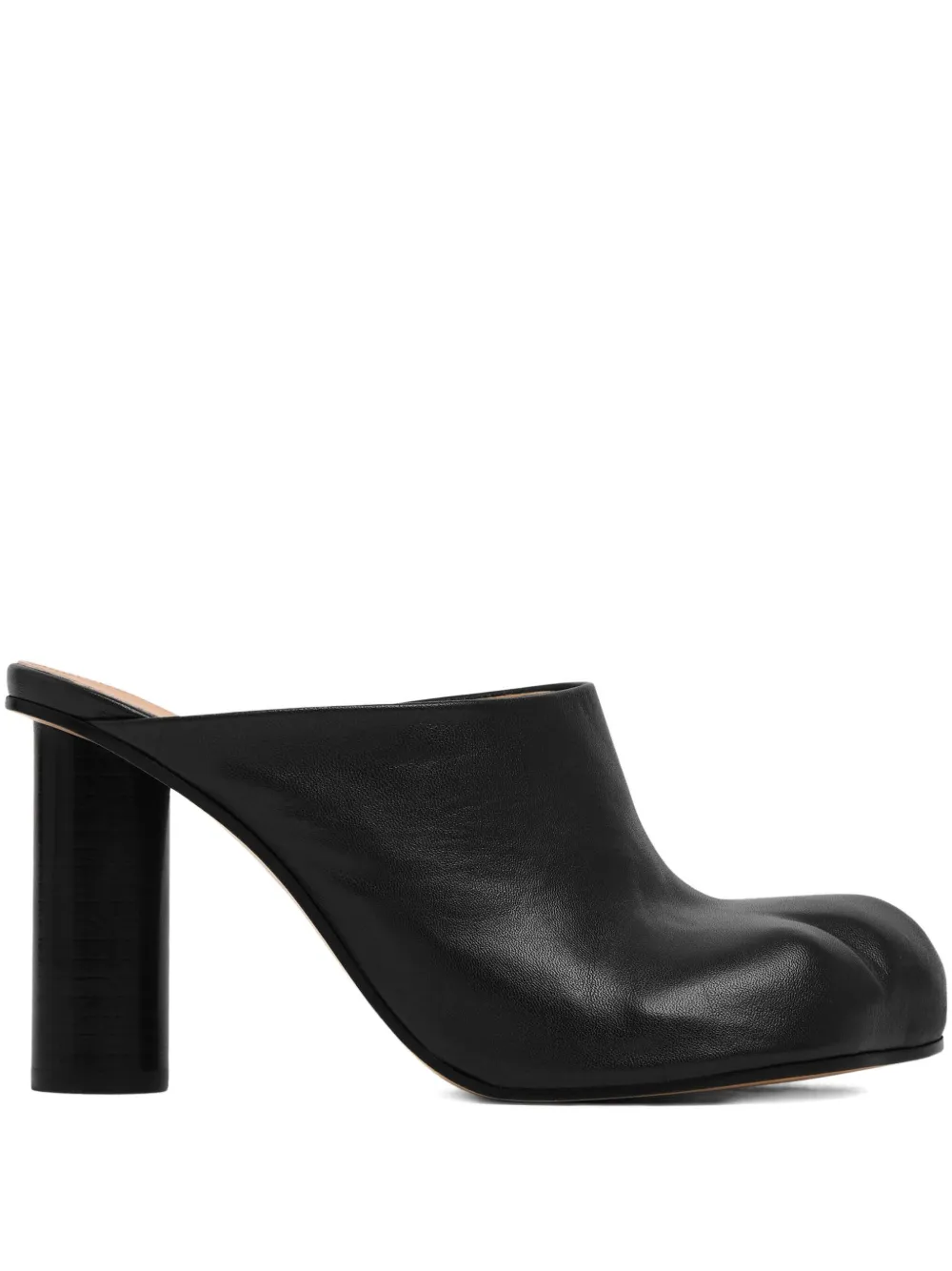 JW Anderson leather heeled mules Black