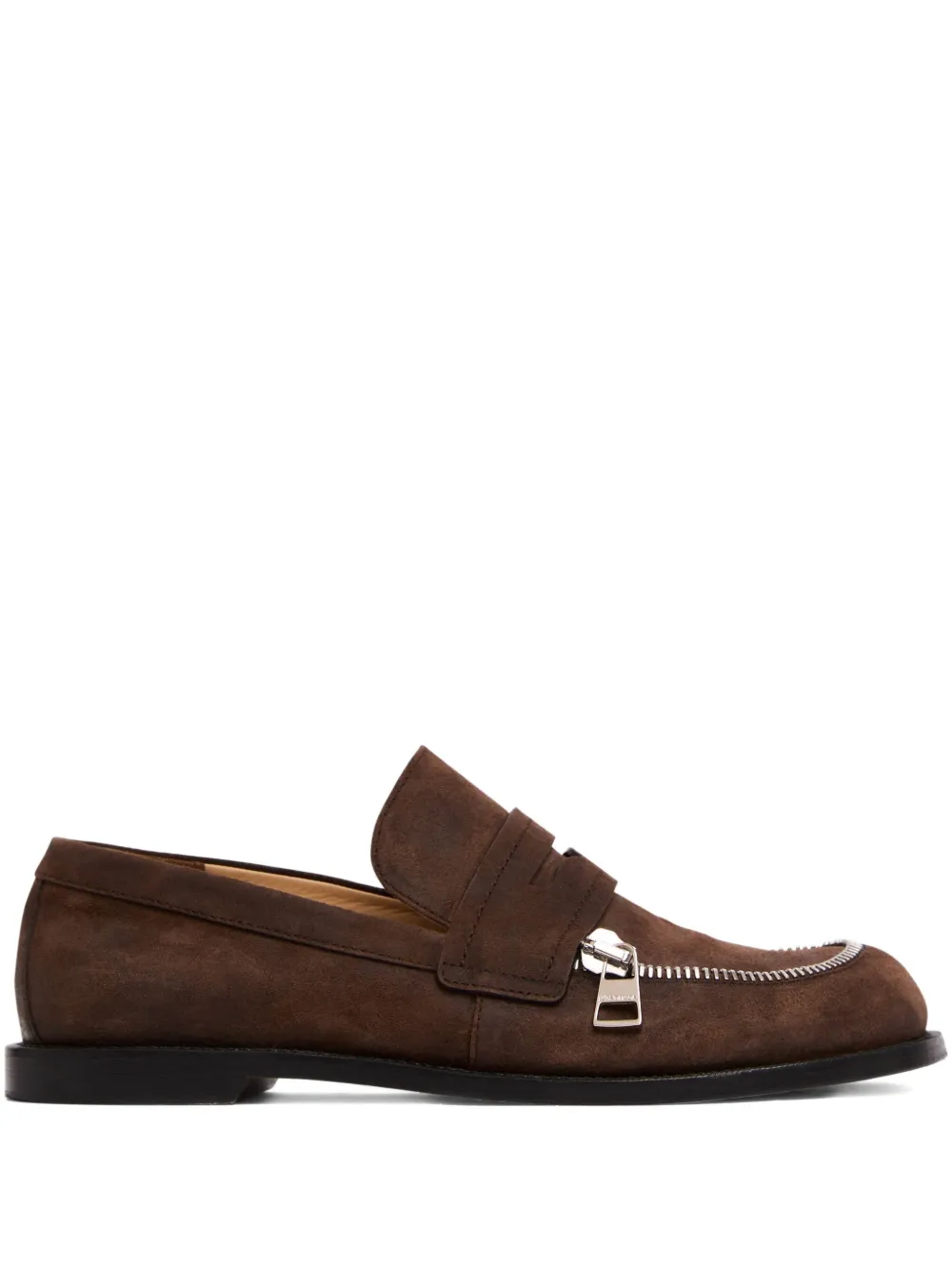 JW Anderson suede biker loafers Brown