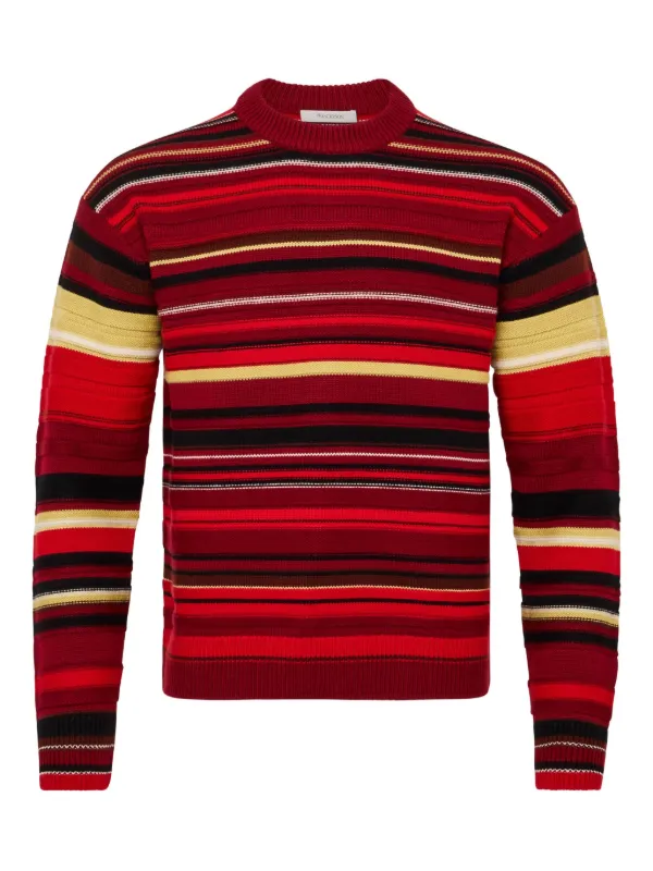 JW Anderson Striped Sweater in Red
