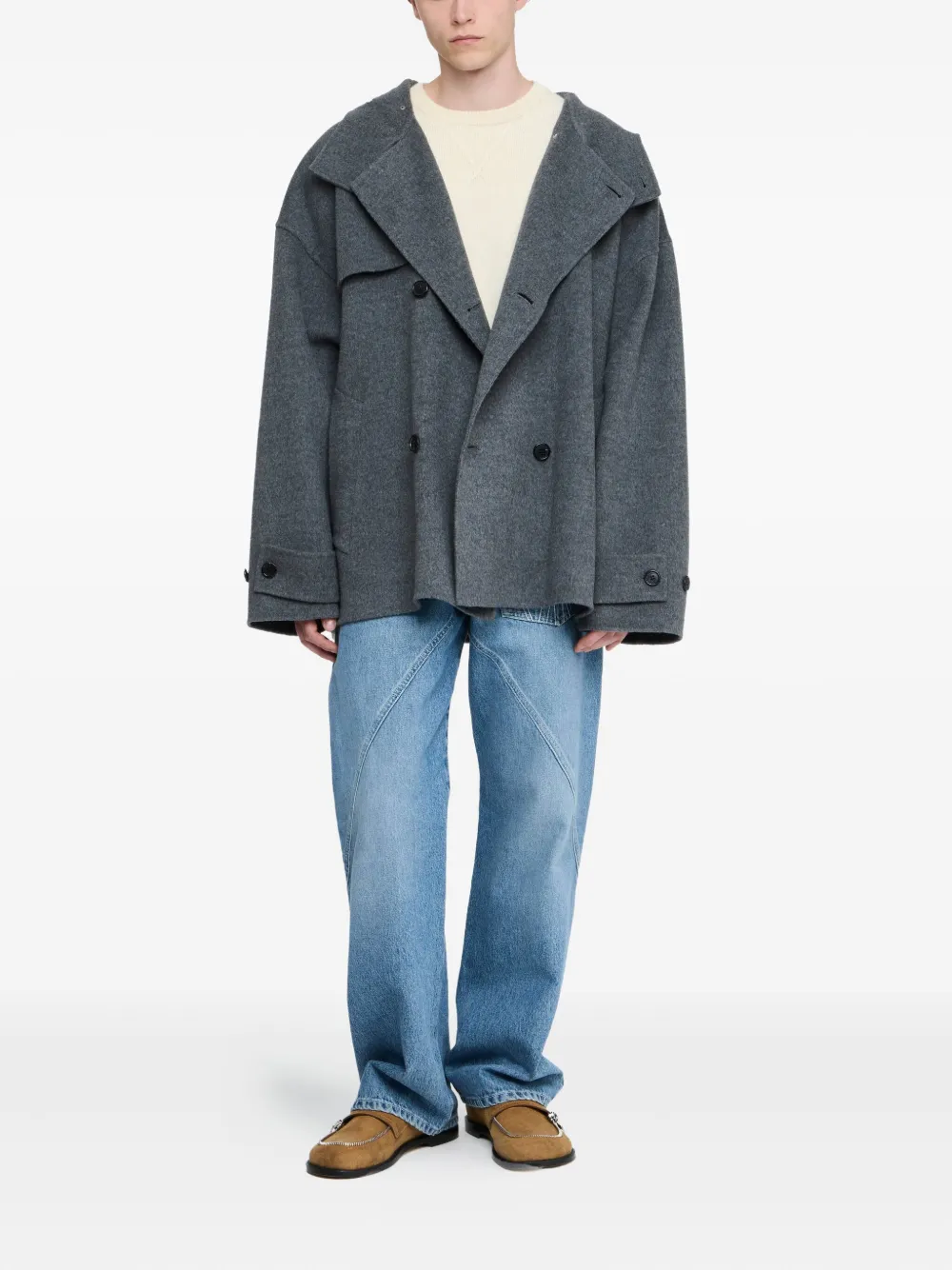 JW Anderson double-breasted hooded jacket | Hooded Jackets | Image 2