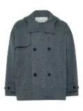 JW Anderson double-breasted hooded jacket - Grey