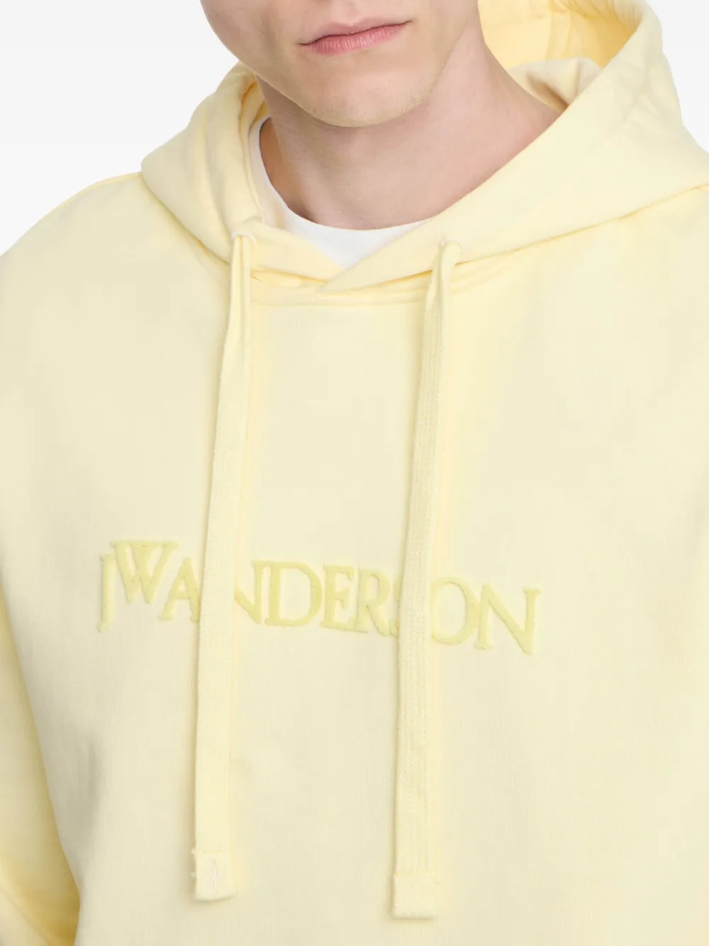 JW Anderson Hoodie met geborduurd logo Geel