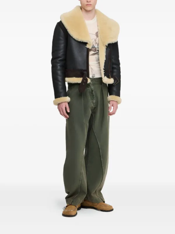 Jw Anderson レザージャケット JW Anderson ハイネック レザージャケット | ブラック | FARFETCH JP