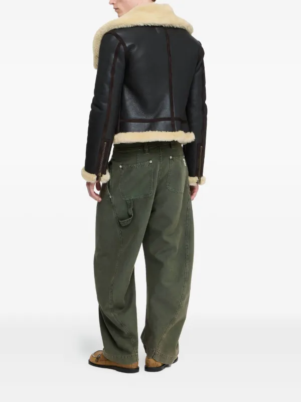 JW Anderson Shearling Jacket | Brown | FARFETCH