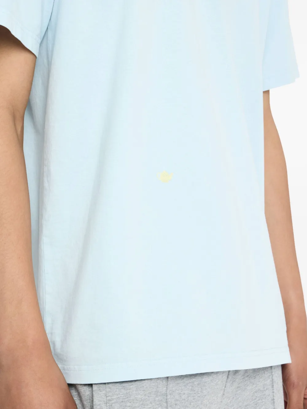 JW Anderson T-shirt met geborduurde theepot Blauw