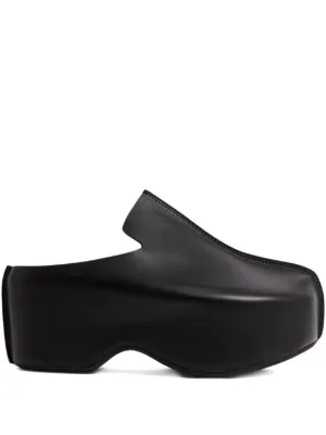 JW Anderson プラットフォーム レザークロッグ | ブラック | FARFETCH JP