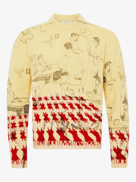 JW Anderson pull à motif pied-de-poule