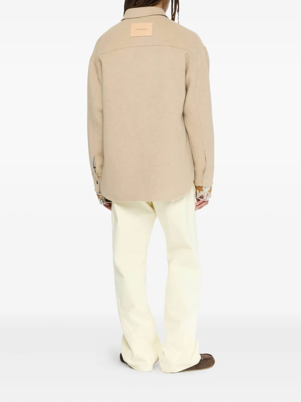 JW Anderson Shirtjack met opgestikte zak Beige