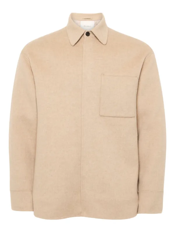 JW Anderson Patch-pocket Shirt Jacket in Neutrals