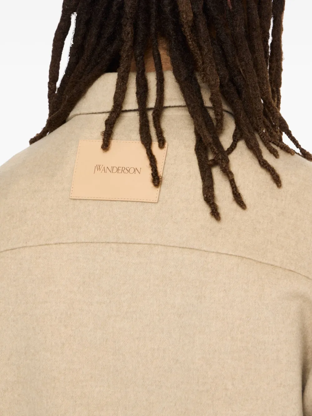 JW Anderson Shirtjack met opgestikte zak Beige