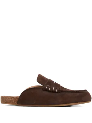 JW Anderson デニム フラットミュール | ブルー | FARFETCH JP