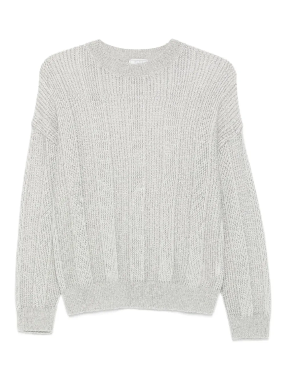 Peserico ribbed crew-neck jumper Grijs