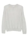 Peserico ribbed crew-neck jumper - Grey
