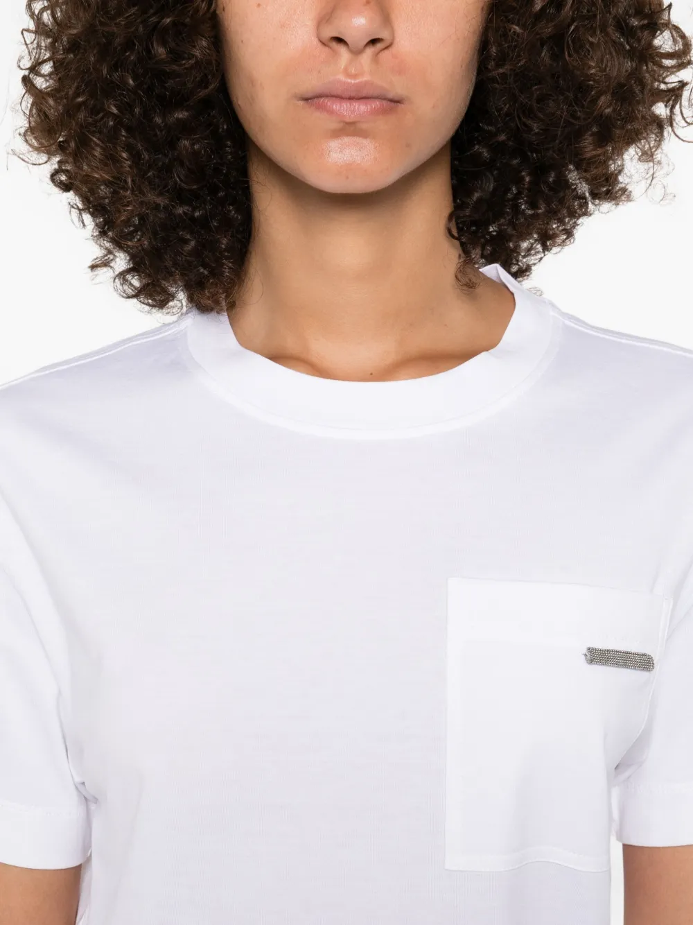 Brunello Cucinelli pocket-detail T-shirt Wit